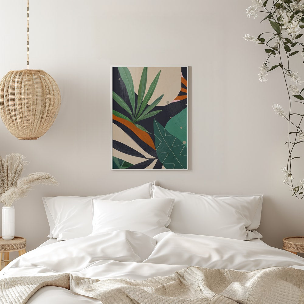 Tropical Abstract Leaves