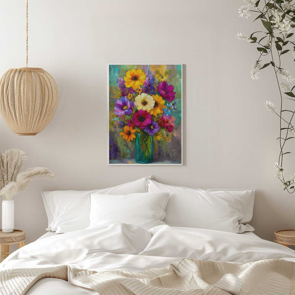 Evergreen Green Painterly Florals 2