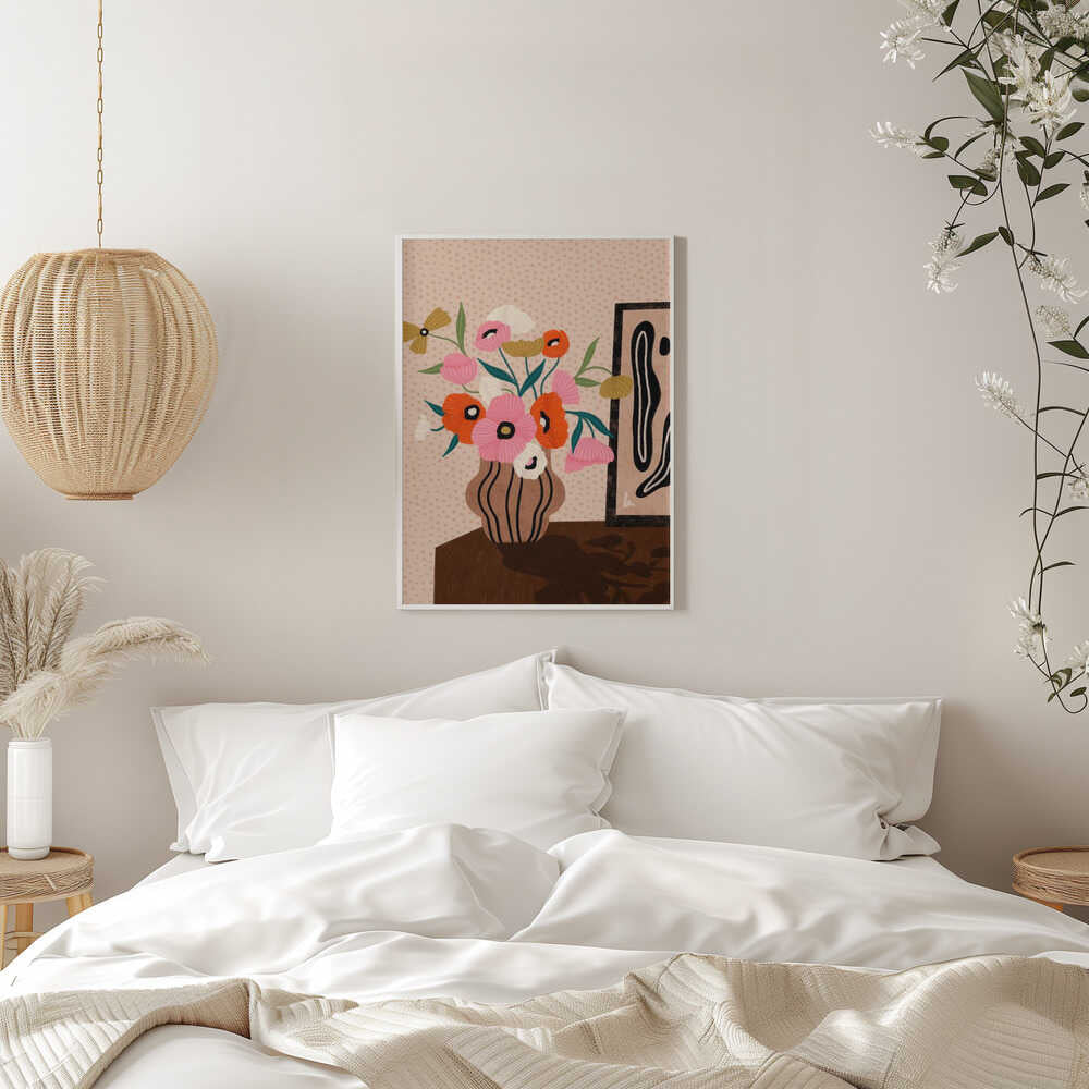 Flowers On Sideboard