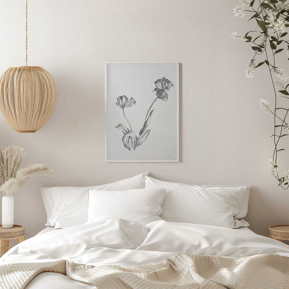 Graceful Botanical Tulips