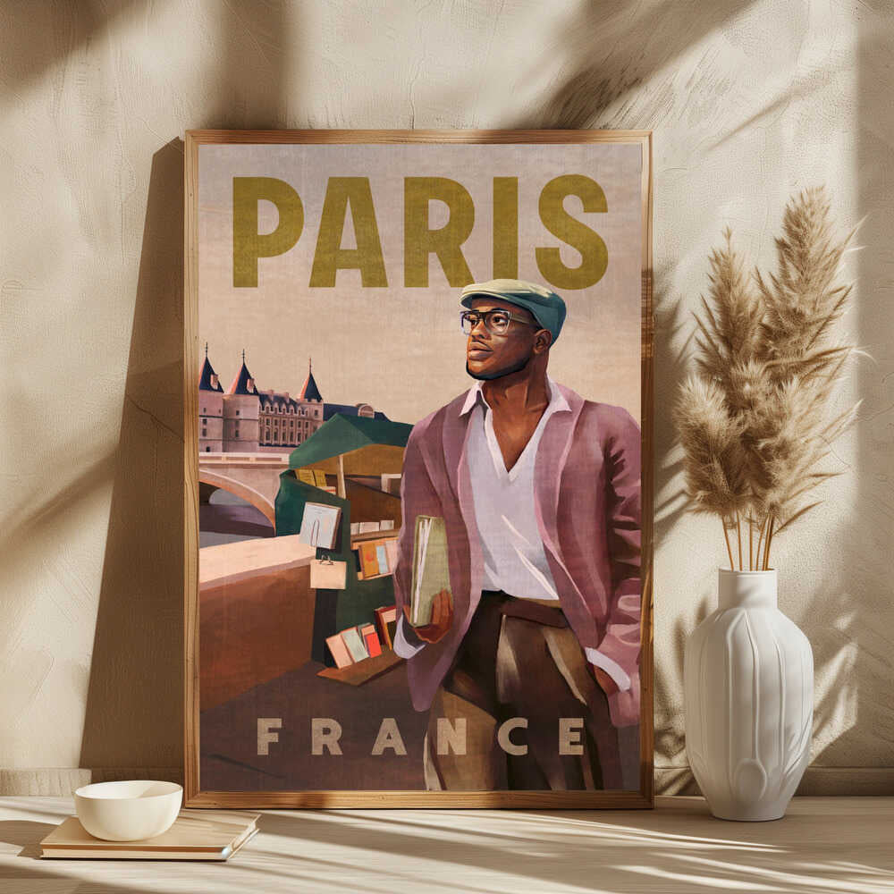 Paris France Vintage Travel Poster