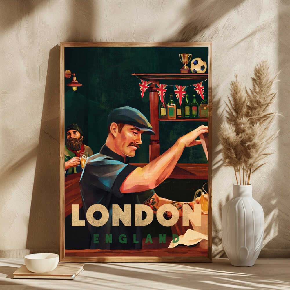 London England Pub Bartender