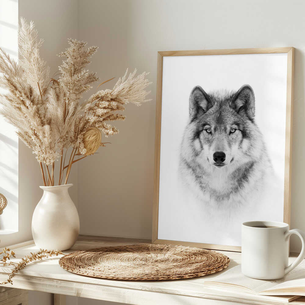 Portrait of a Timber Wolf