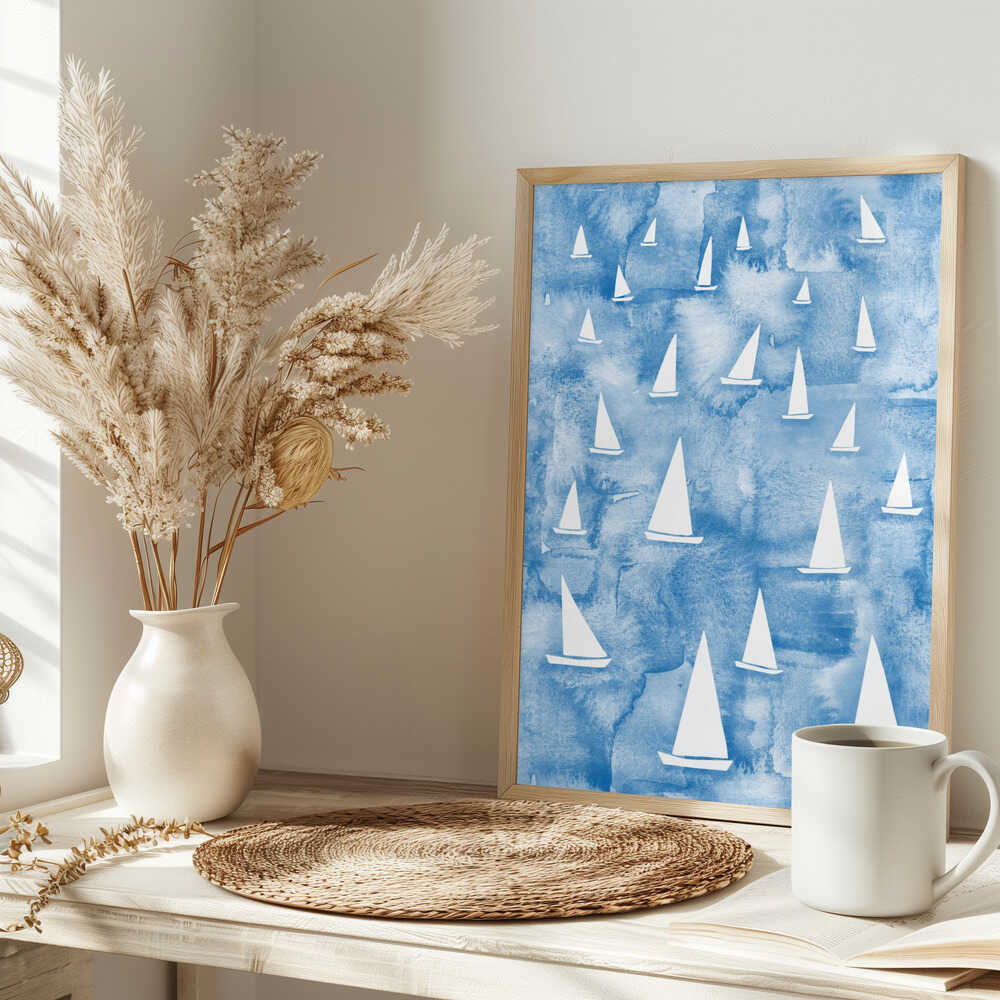 White Sail Boats