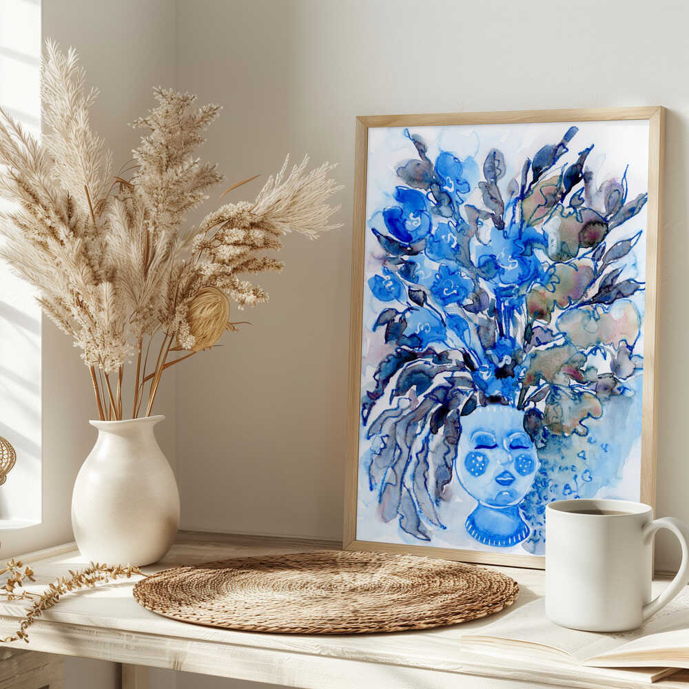 Whimsical Vase With A Face