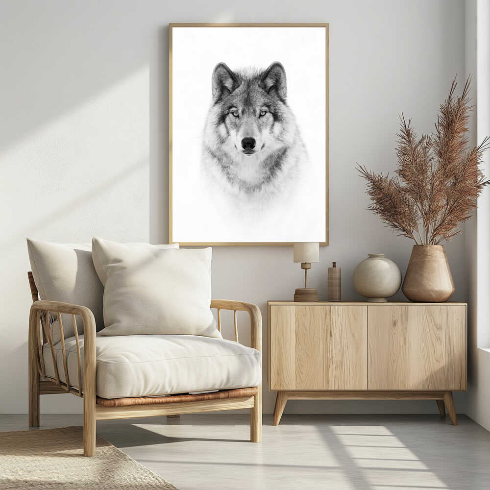 Portrait of a Timber Wolf