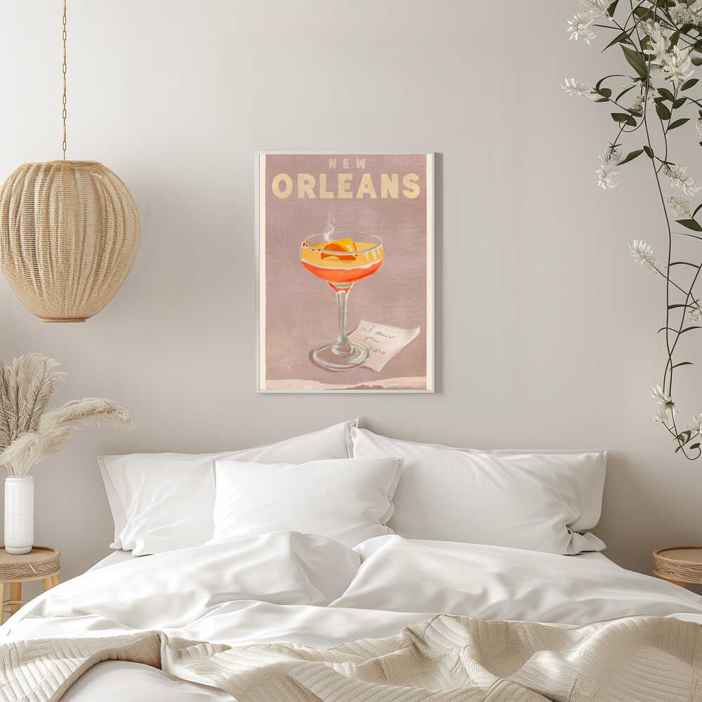 New Orleans Cocktail Travel Poster