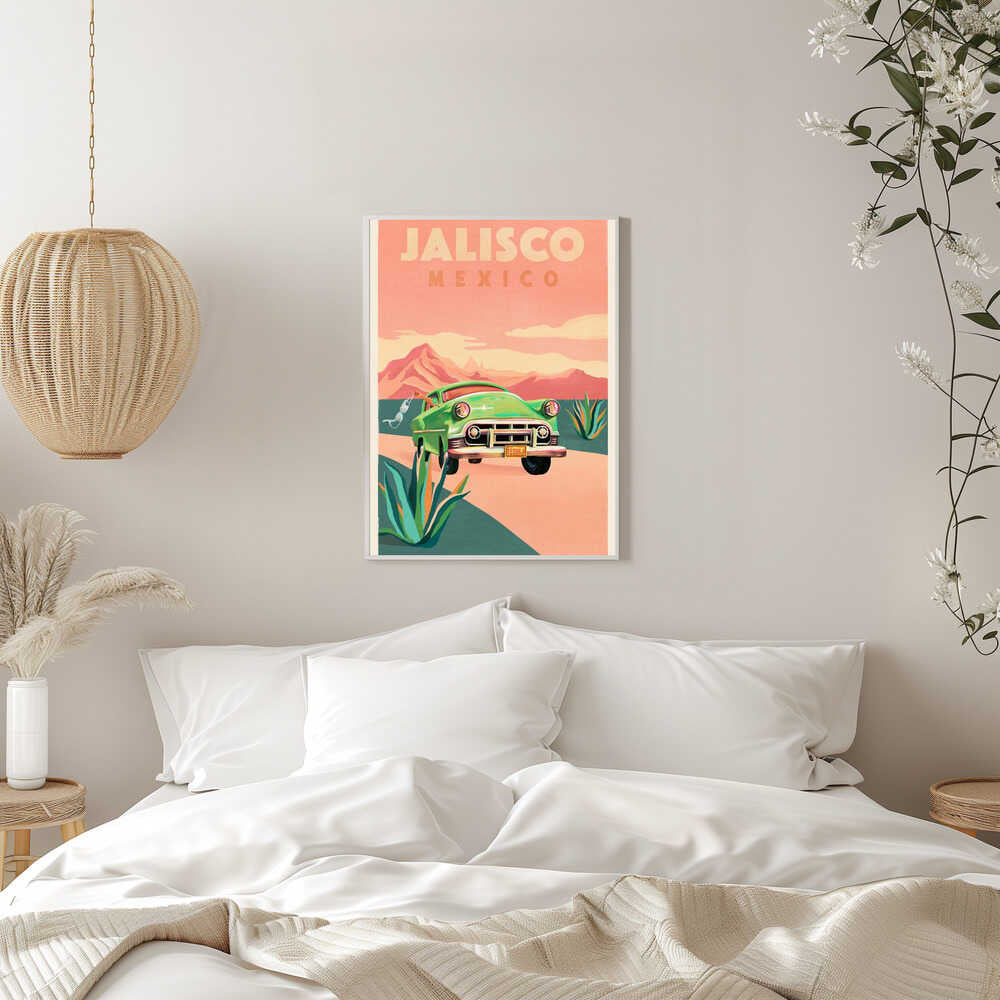 Jalisco Mexico Vintage Travel Poster