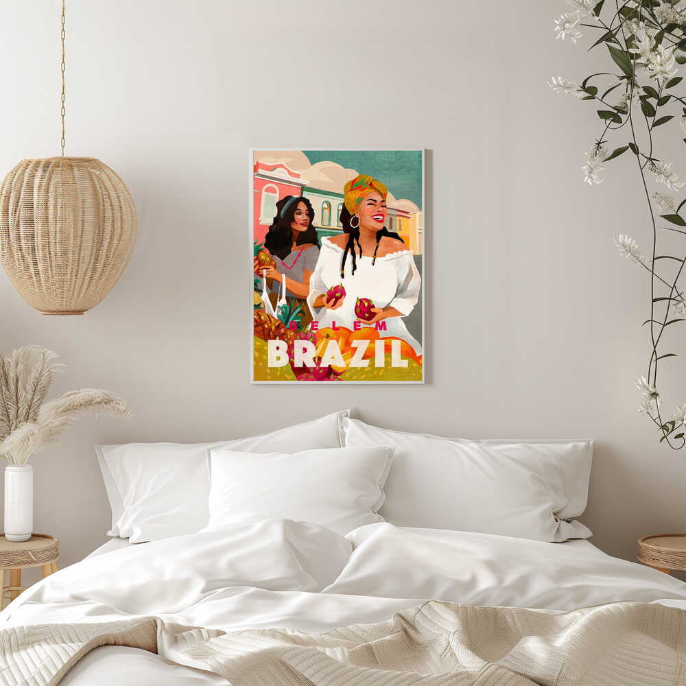 Belem Brazil Colorful Travel Art