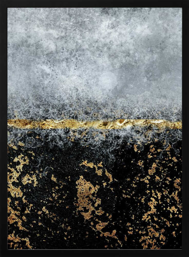 Gold Black Abstract