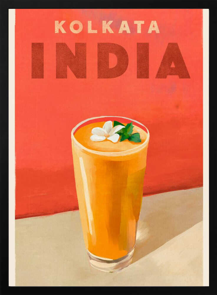 Travel Poster Cocktail Kolkata India