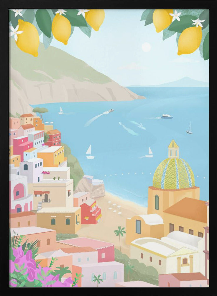 Positano, Italy - plakatstore