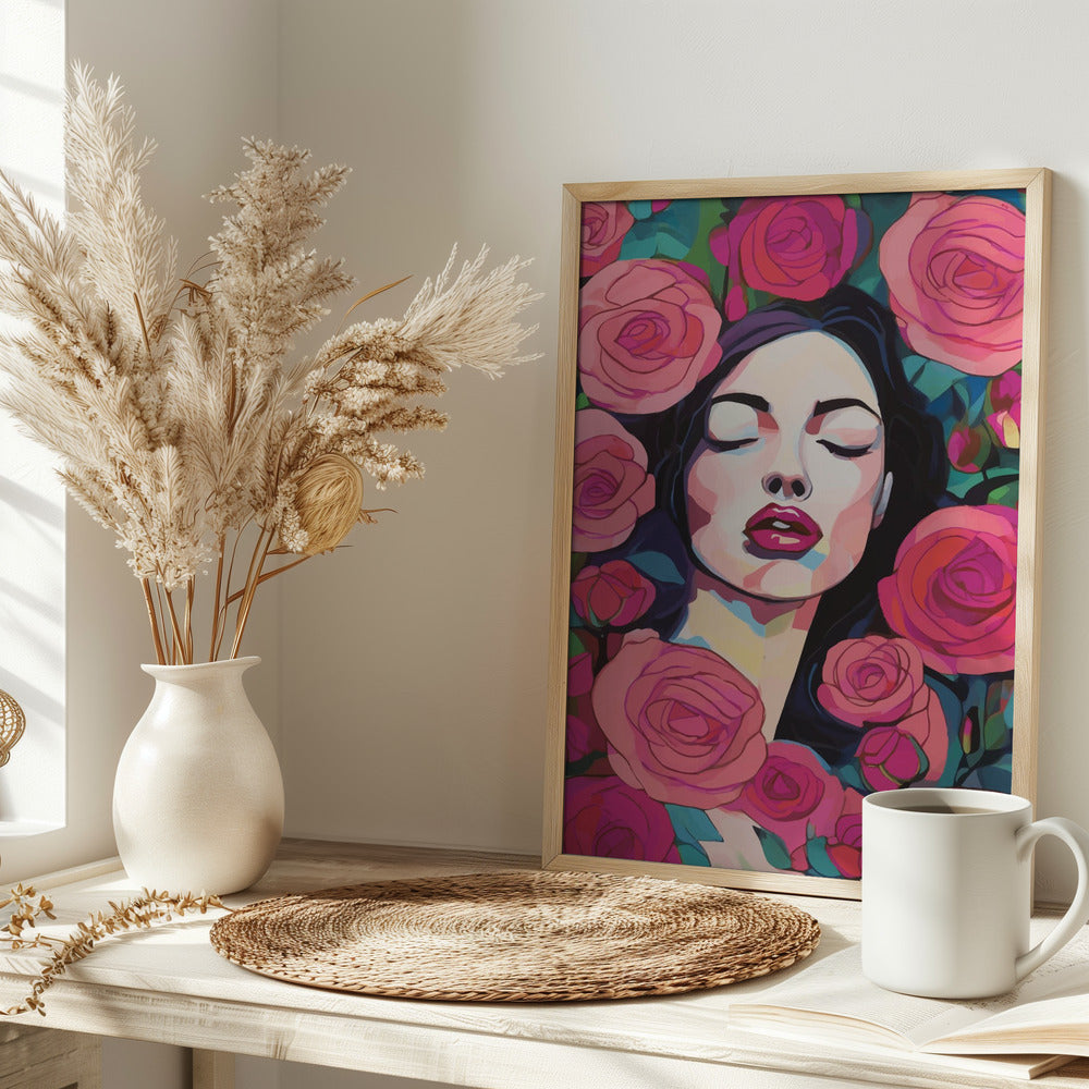 Roses Bloom Every Time I Think of You - plakatstore