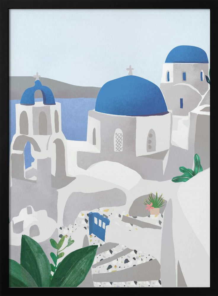 Santorini island - plakatstore