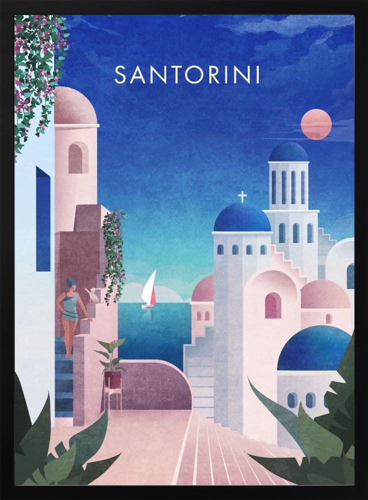 Santorini Vintage - plakatstore