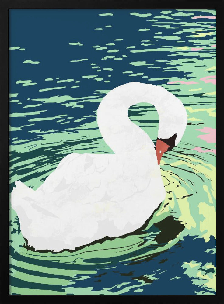 Self Reliance, Swan Birds Painting - plakatstore