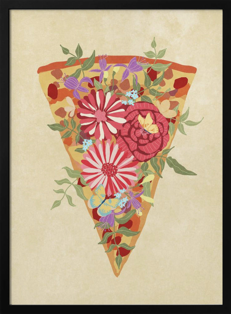 Slice of flower pizza - plakatstore