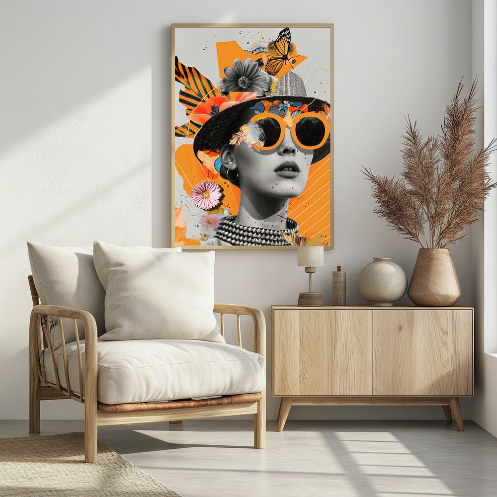 The Collage Girl No 1 - plakatstore