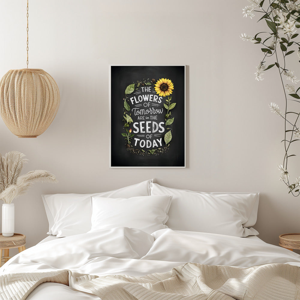 The Flowers Of Tomorrow Are In The Seeds Of Today - plakatstore