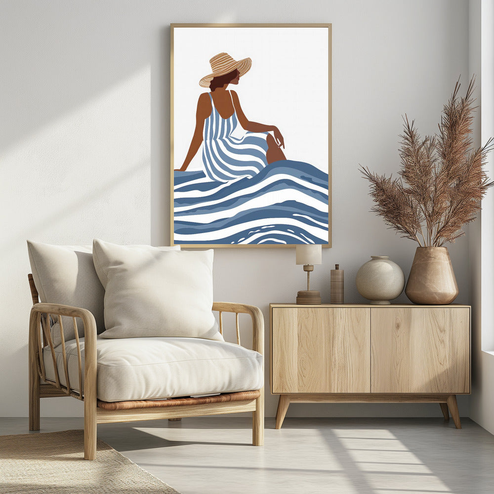 The Girl In the Striped Dress - plakatstore