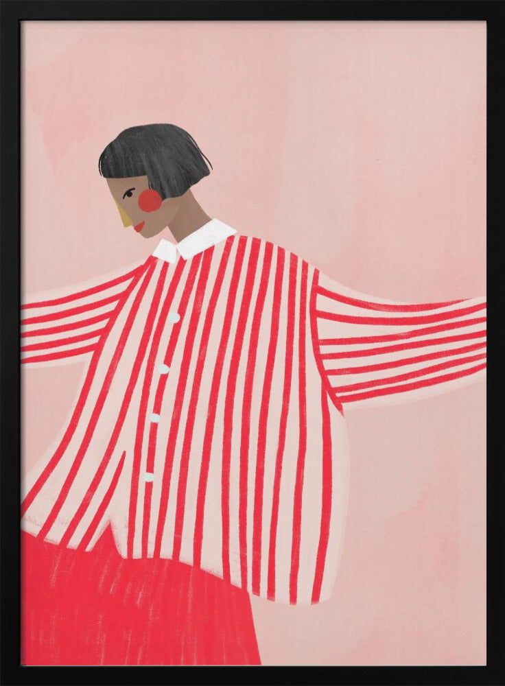 The Woman With the Red Stripes - plakatstore
