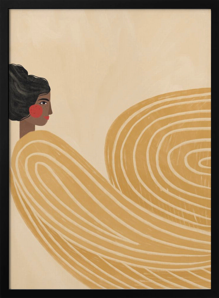 The Woman With the Yellow Stripes - plakatstore