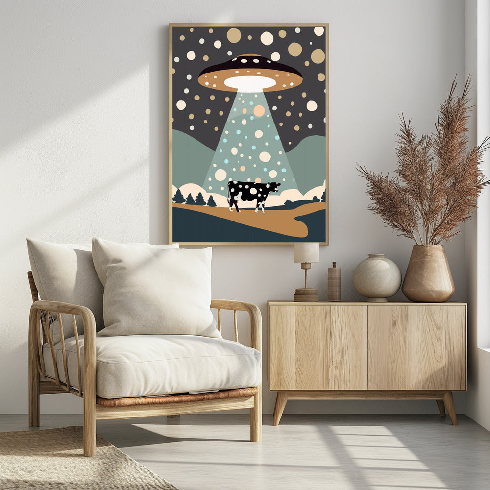 UFO & cow - plakatstore