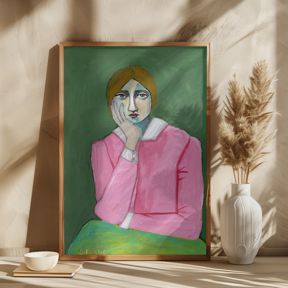 Vintage Lady in pink