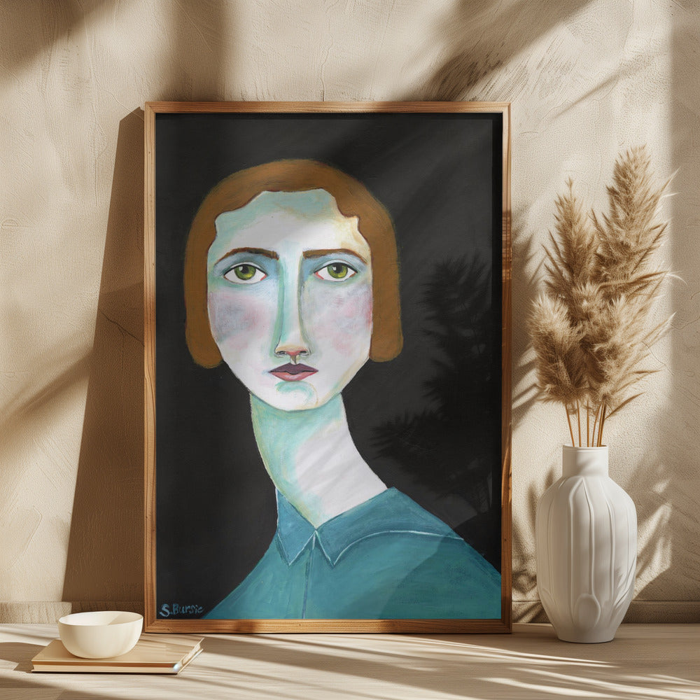 Vintage Lady Looking - plakatstore