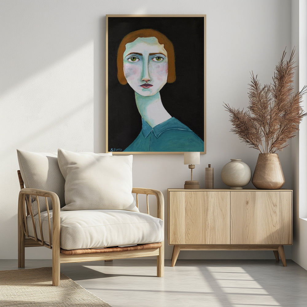 Vintage Lady Looking - plakatstore