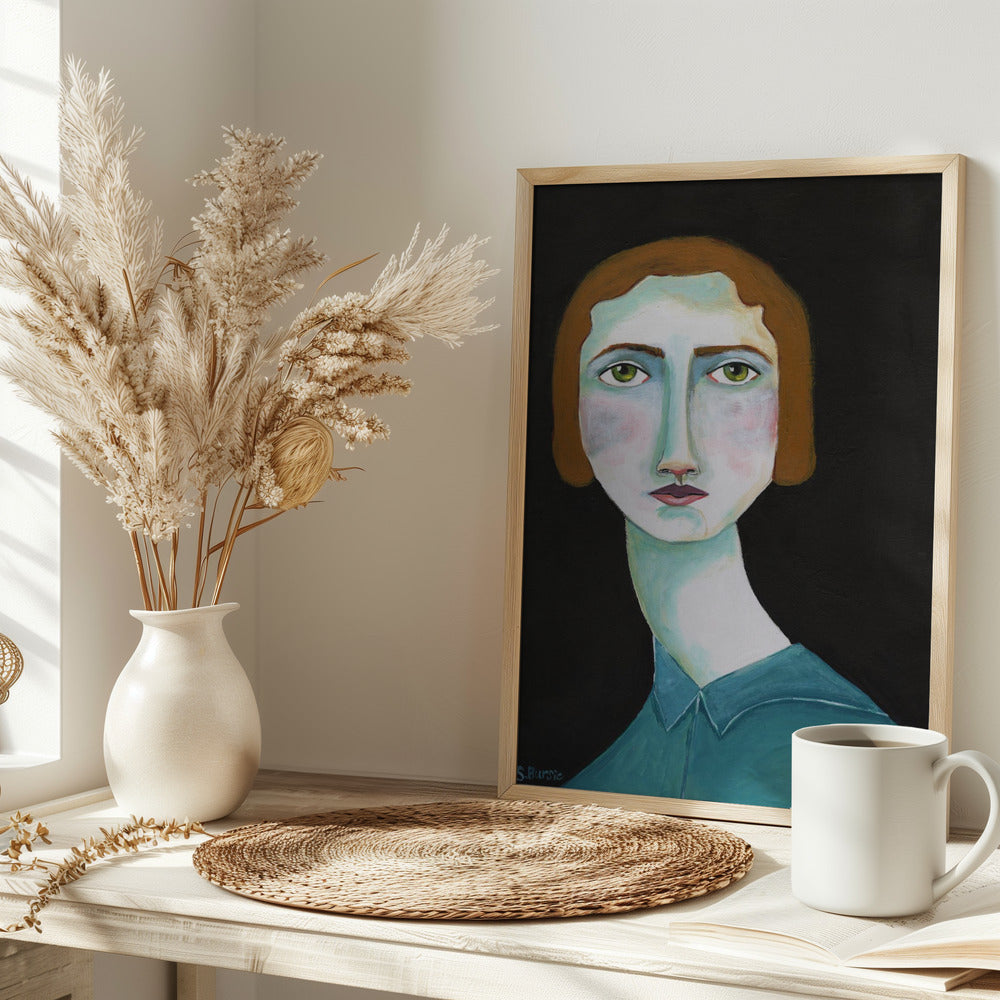 Vintage Lady Looking - plakatstore