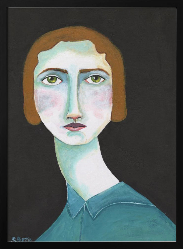 Vintage Lady Looking - plakatstore