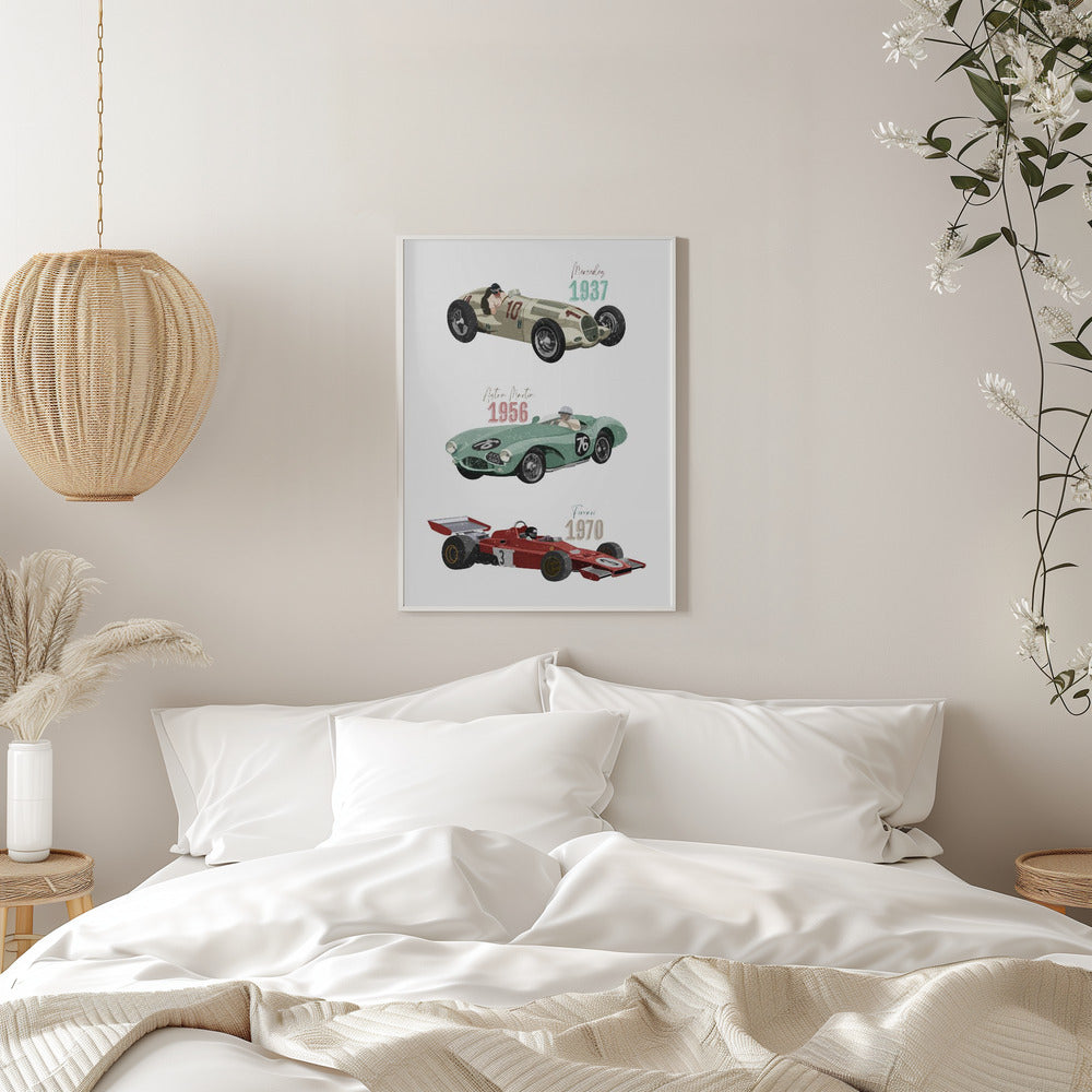 Vintage Racecars - plakatstore