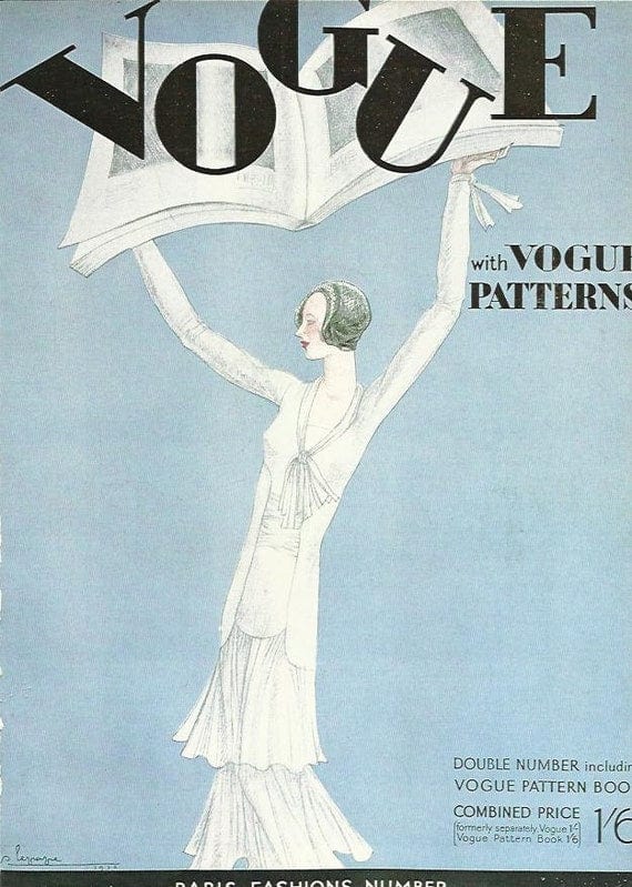 Vouge Vintage Lady plakat - plakatstore.dk