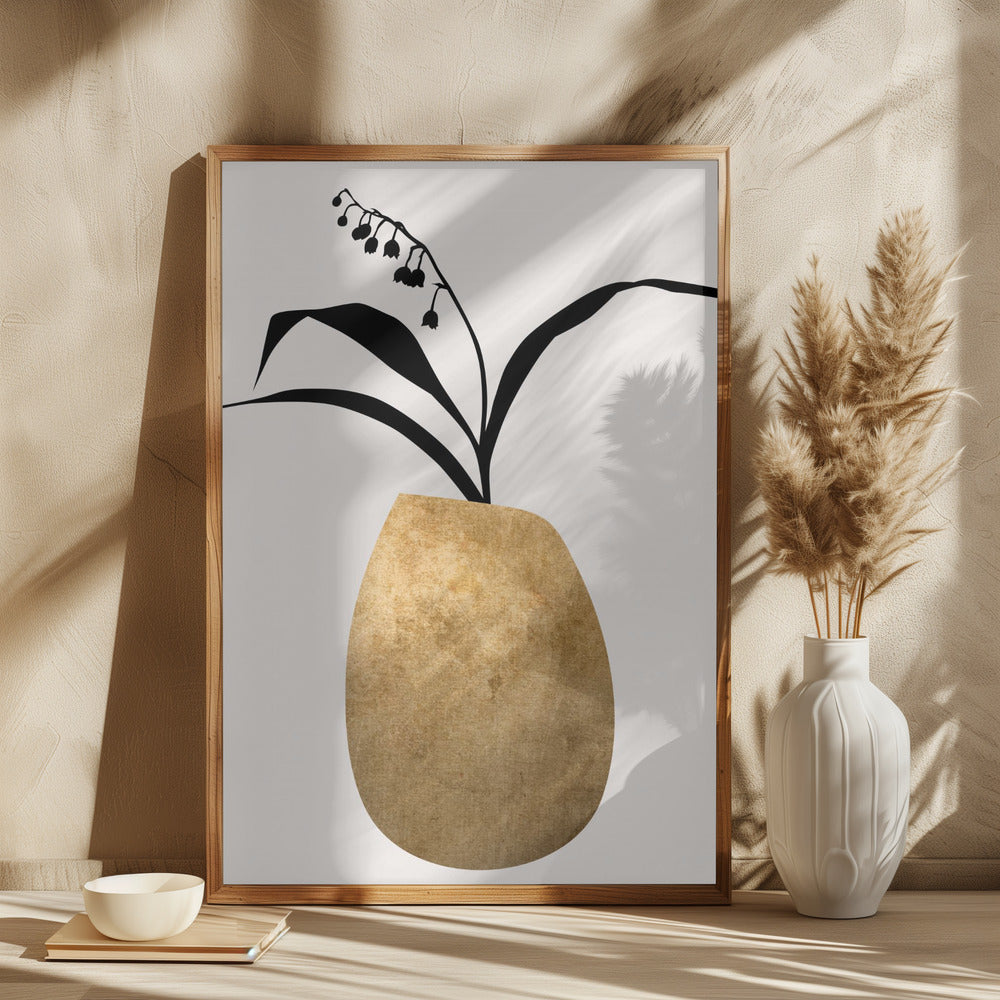 Water Lilies Gold - plakatstore