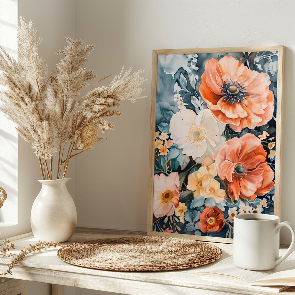 Watercolor Floral No. 7 - plakatstore