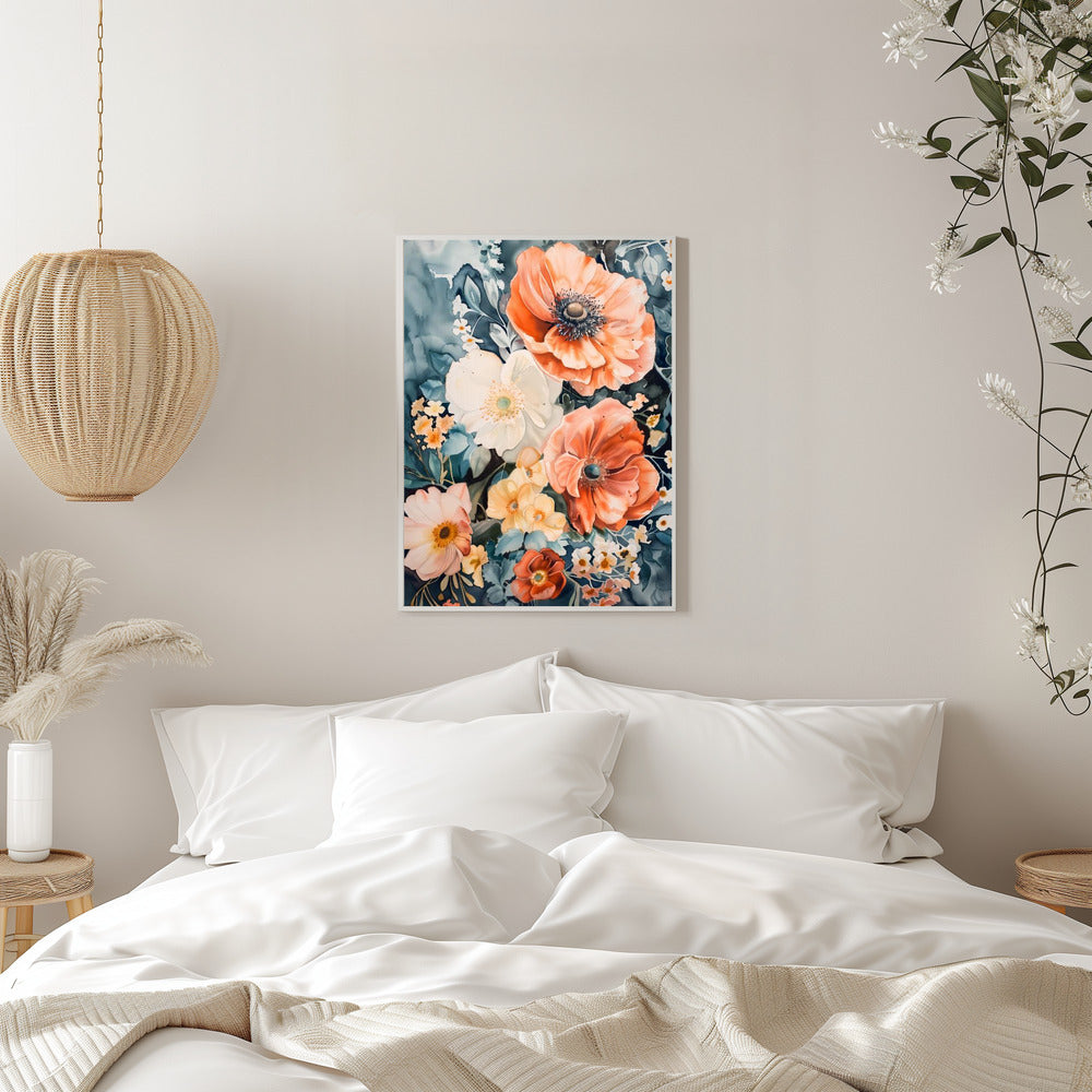 Watercolor Floral No. 7 - plakatstore