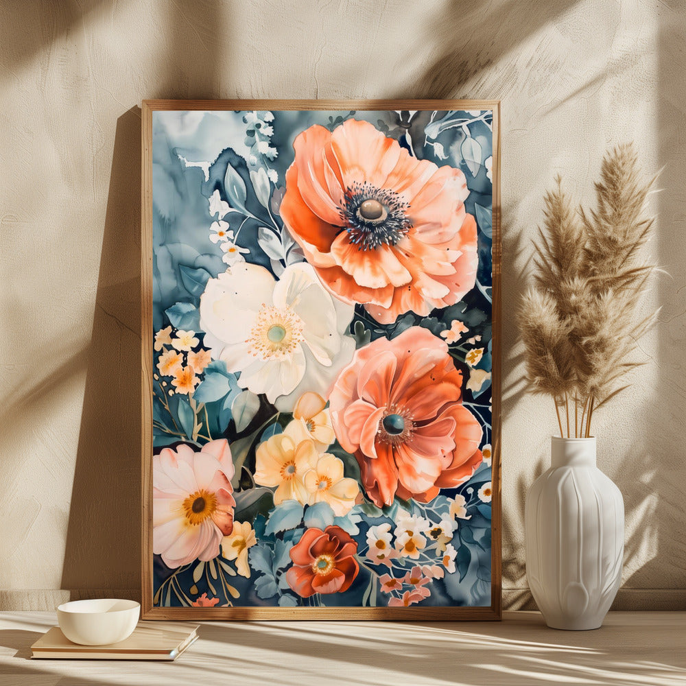 Watercolor Floral No. 7 - plakatstore