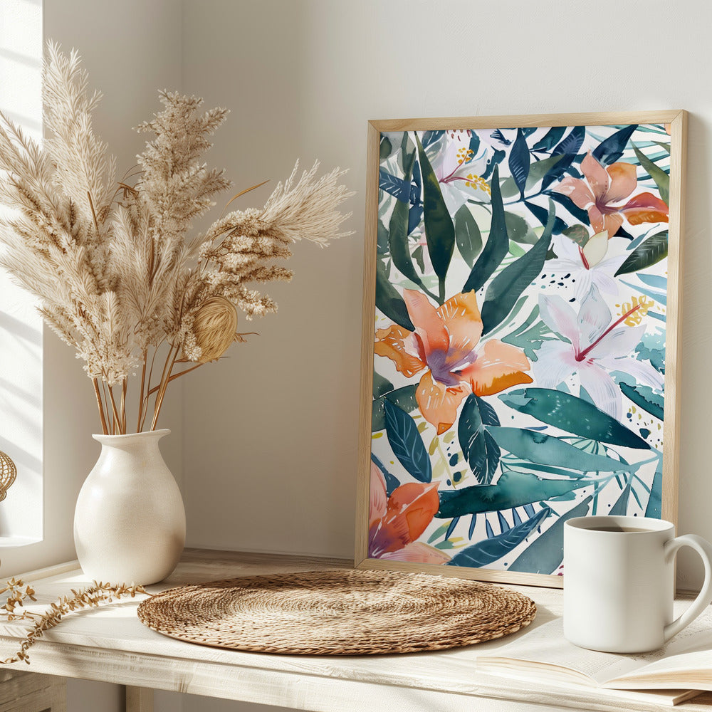 Watercolor Floral No. 9 - plakatstore