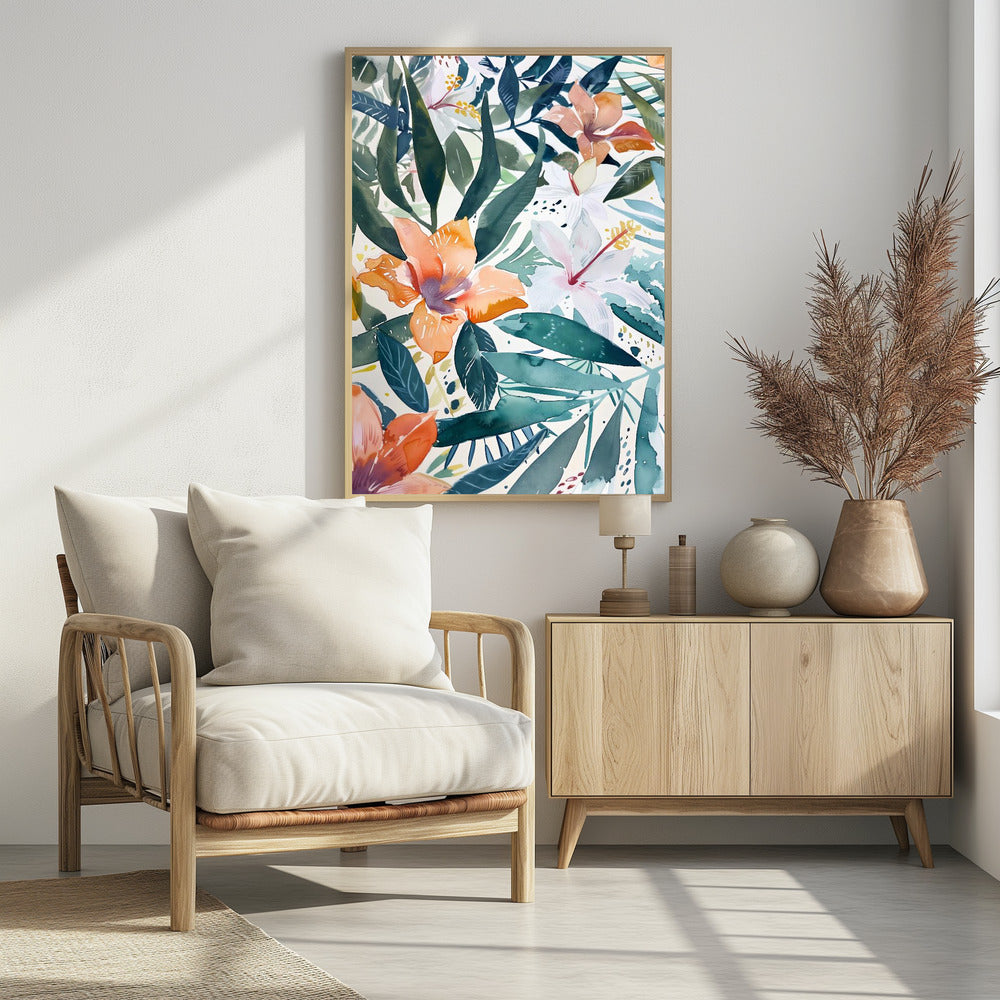 Watercolor Floral No. 9 - plakatstore