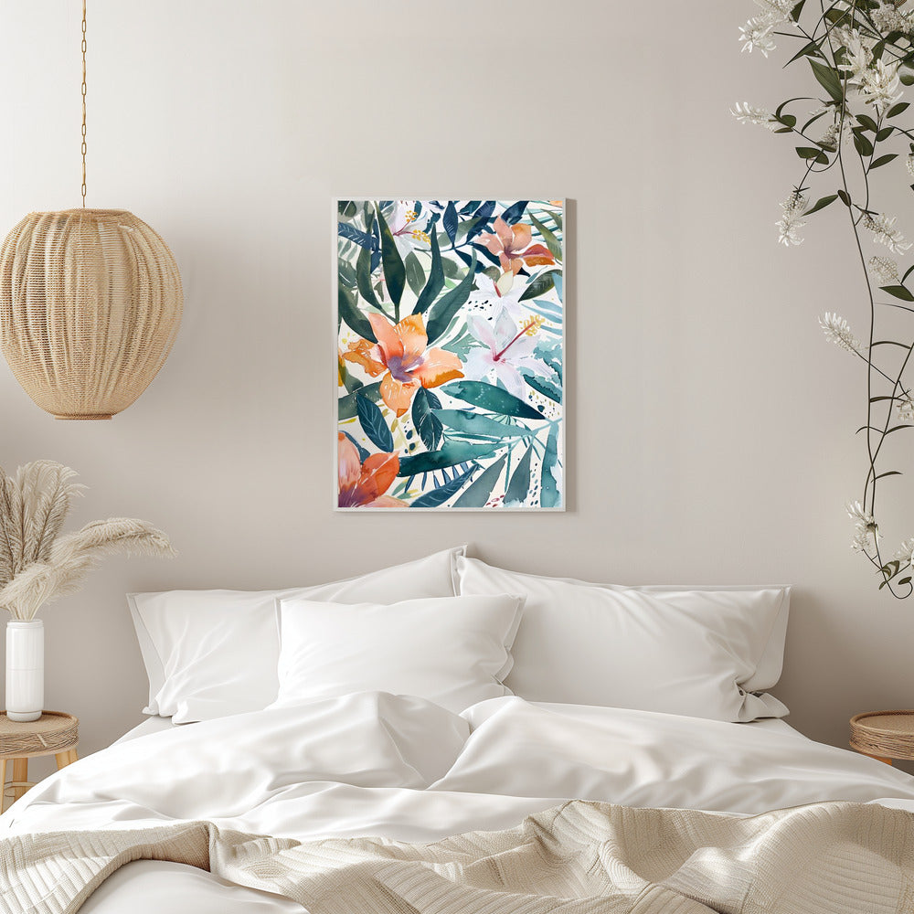 Watercolor Floral No. 9 - plakatstore