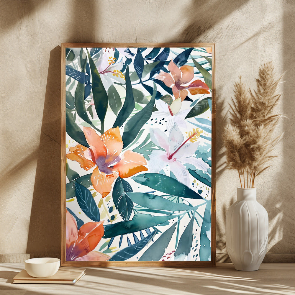 Watercolor Floral No. 9 - plakatstore
