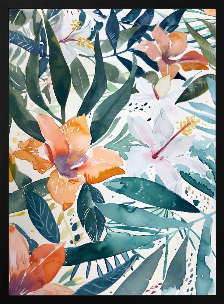 Watercolor Floral No. 9 - plakatstore