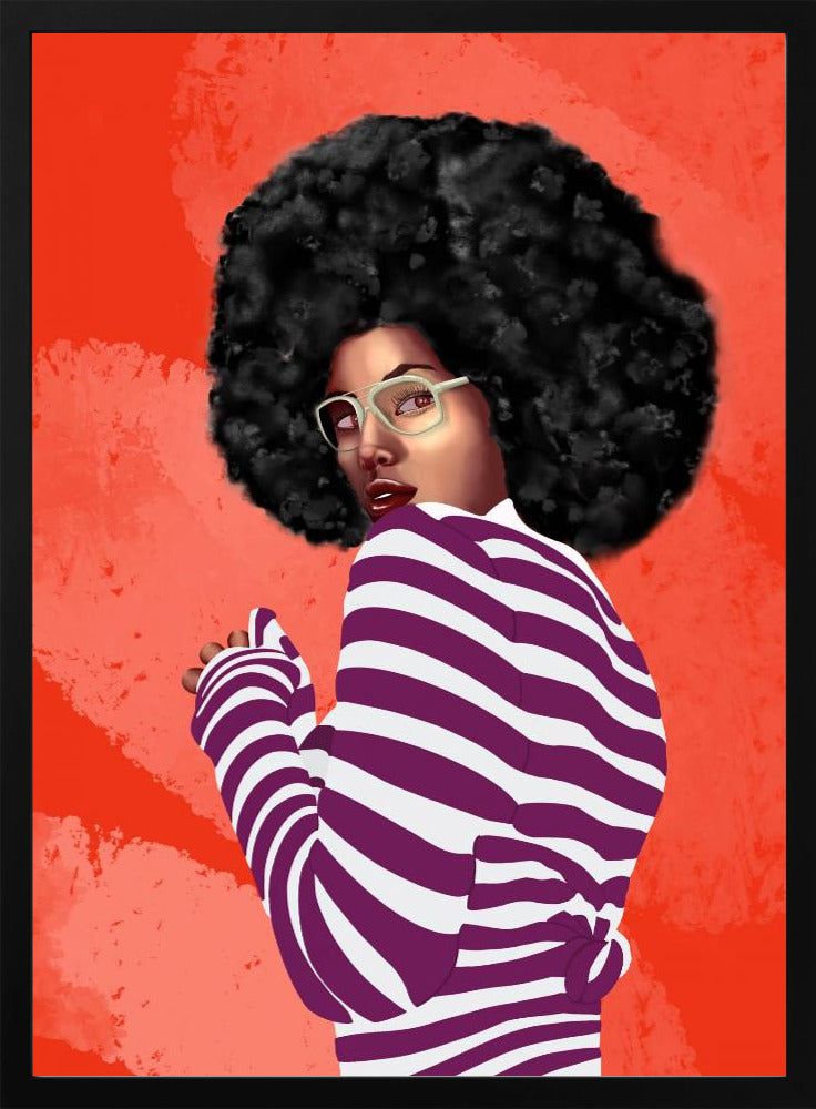 Woman Afro Hair - plakatstore