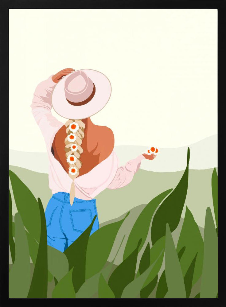 Woman in High Grass - plakatstore