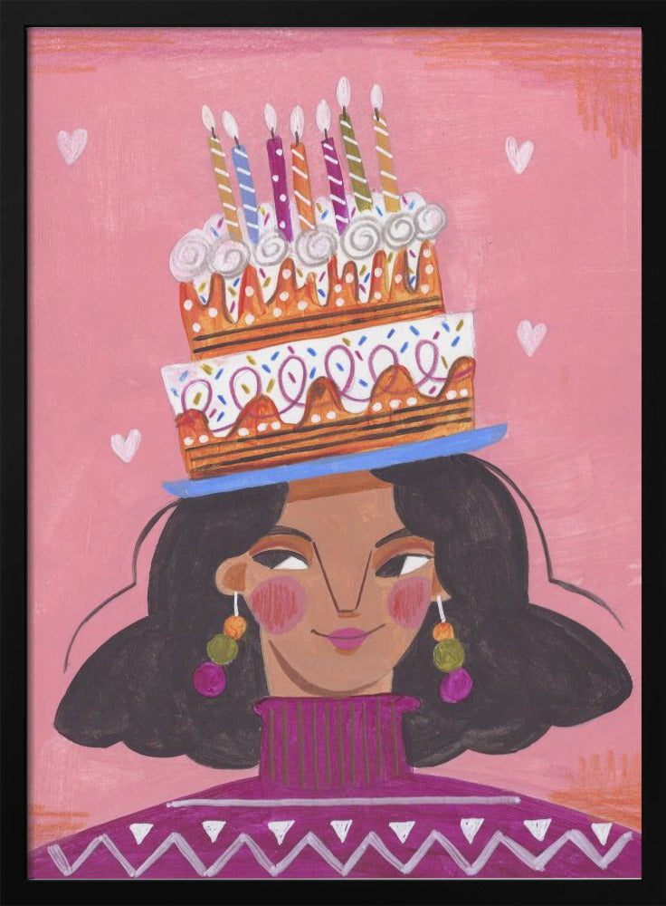 Woman with pie - plakatstore