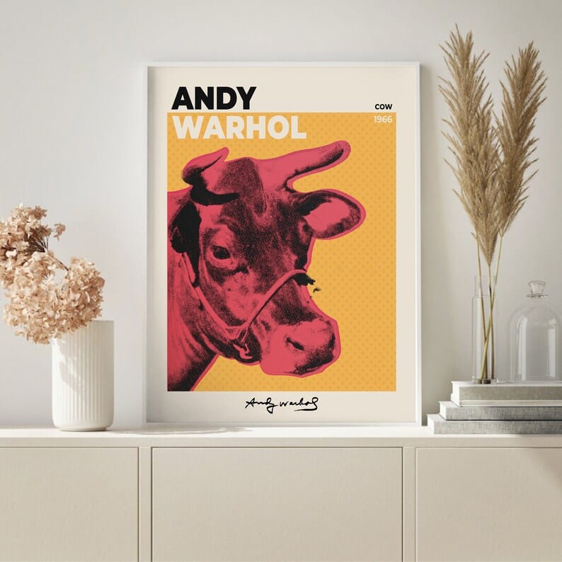 Andy Warhol Cow Plakat - plakatstore