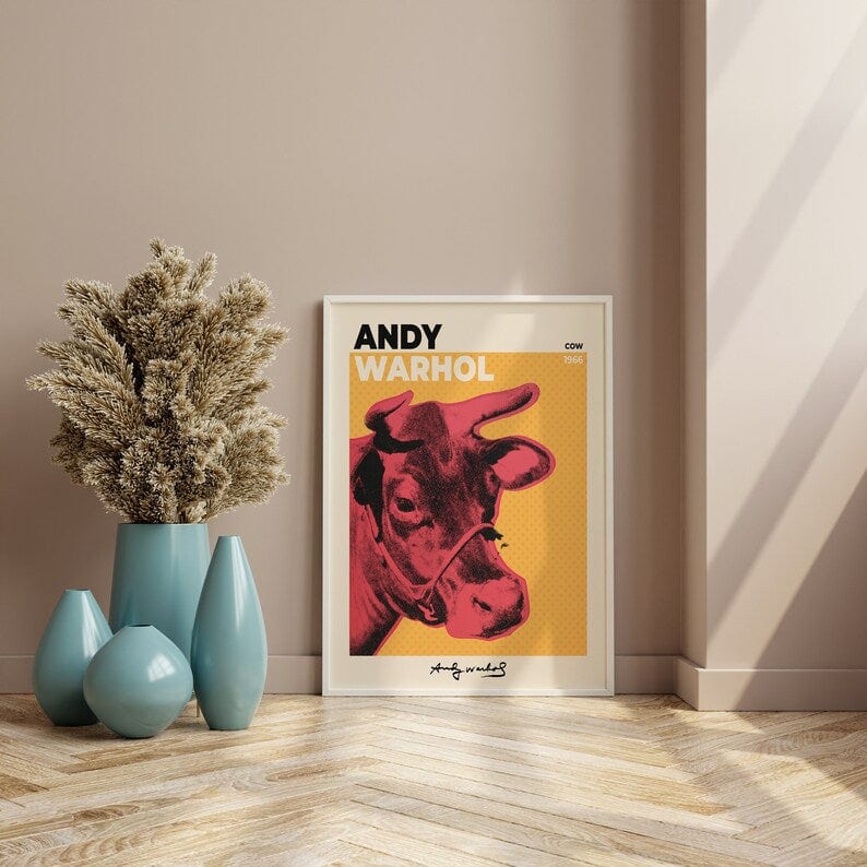 Andy Warhol Cow Plakat - plakatstore