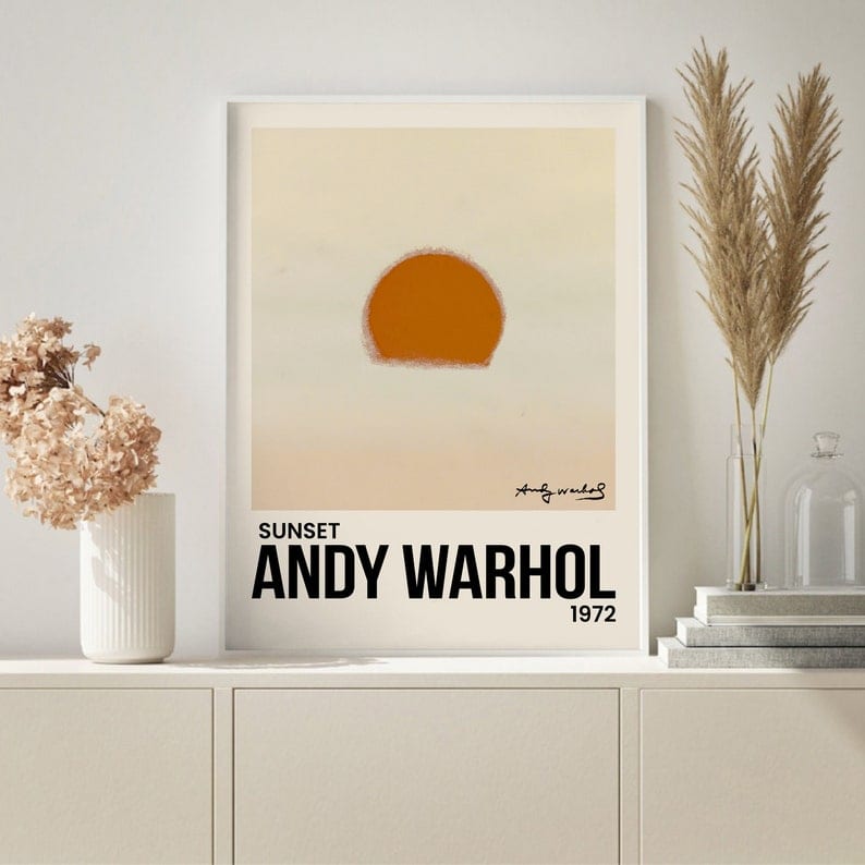 Andy Warhol Sunset Plakat - plakatstore