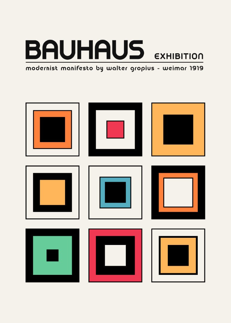 Bauhaus Manifesto Plakat - plakatstore